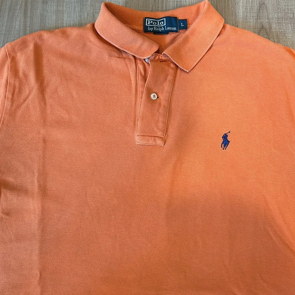 Polo by Ralph Lauren Men's Vibrant Orange Polo Shirt - Picture 3 of 5